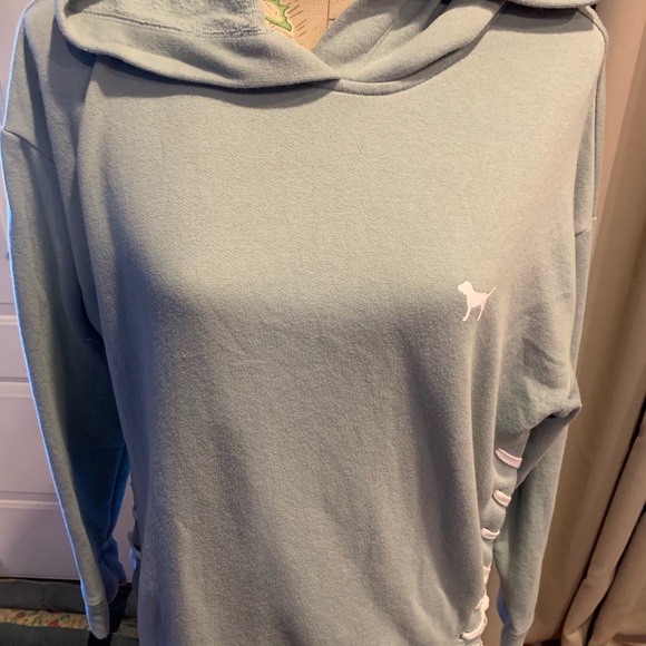 Like New Pink Victoria’s Secret Hooded Sweatshirt - Picture 6 of 7